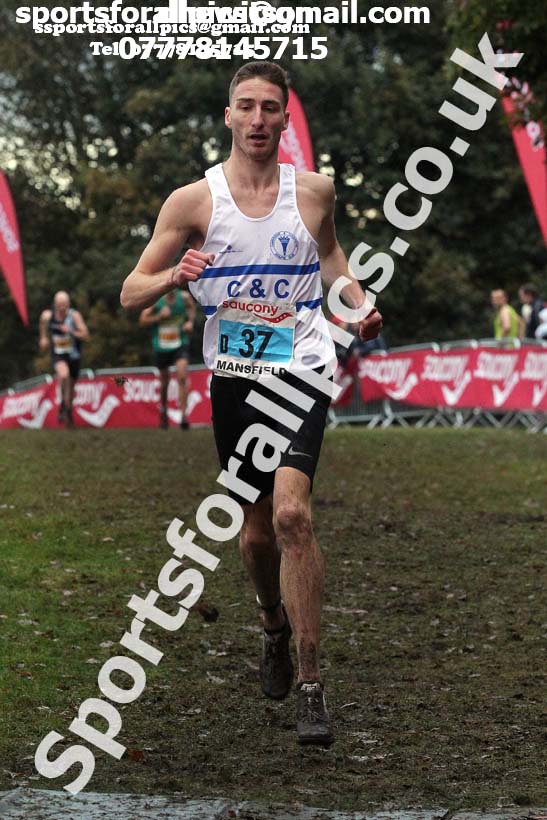 Senior men, National Cross Country Relay Champs., Berry Hill Park, Mansfield.  Photo: David T. Hewitson/Sports for All Pics